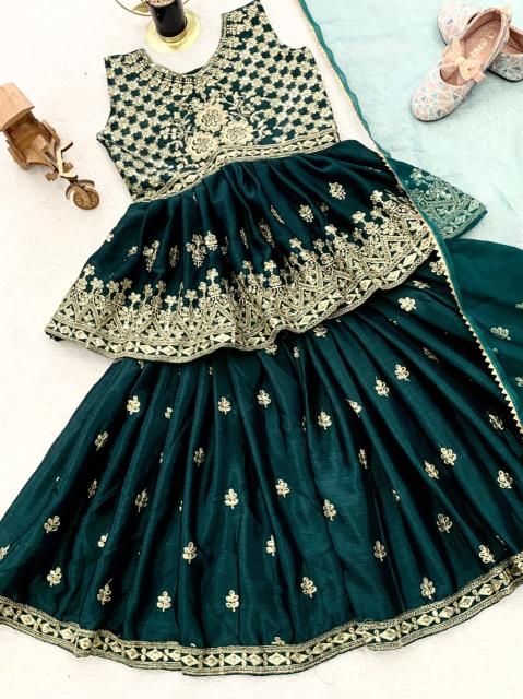 Presenting New Designer Chinon Silk Childrens wear wholesale market